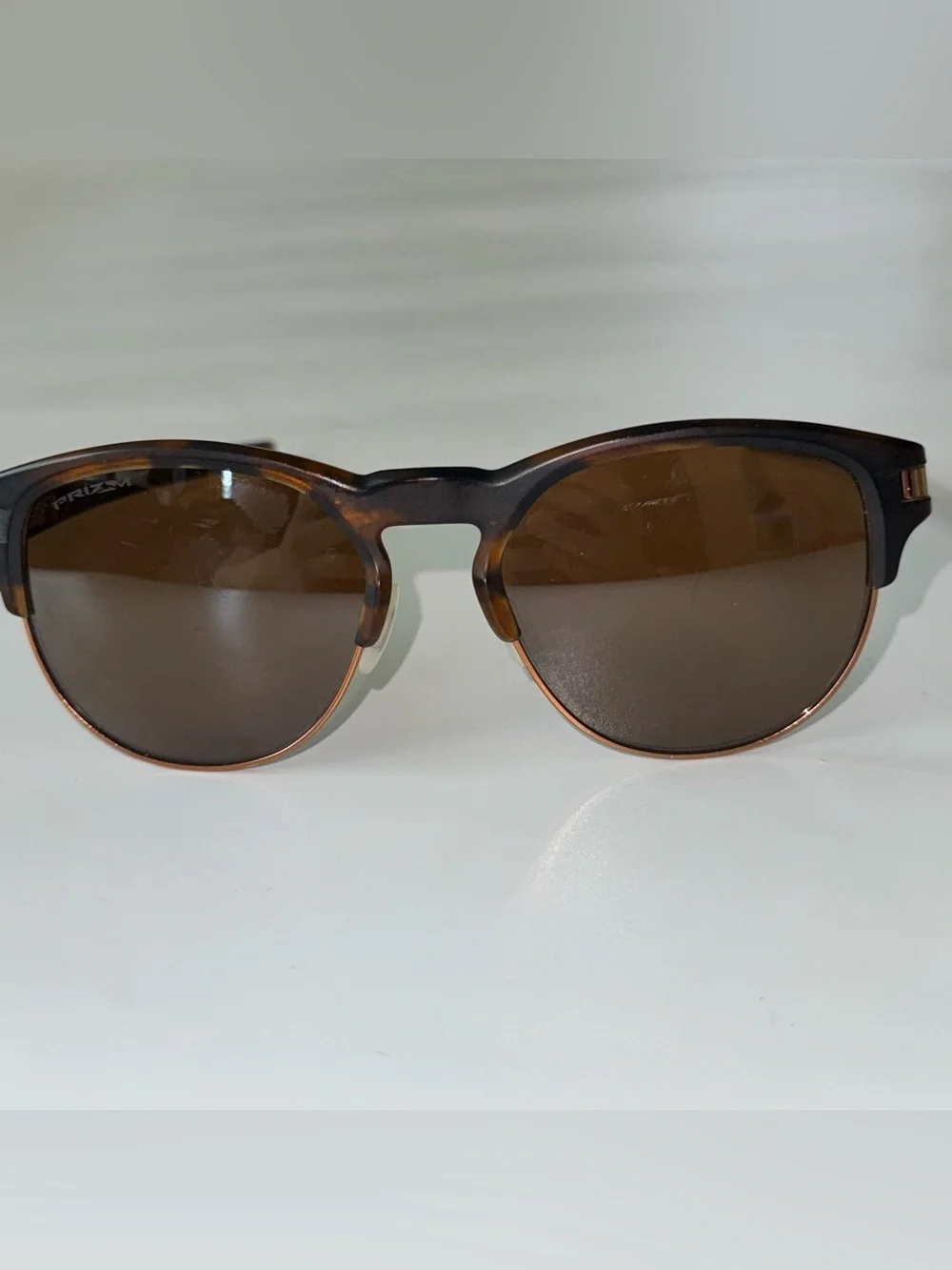 OAKLEY Latch Key Size L PRIZIM Sunglasses Brown Tortishell